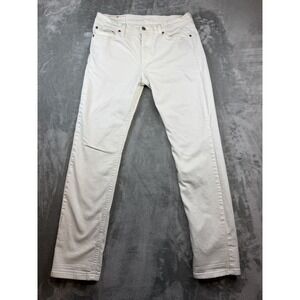 Levis 511 Jeans Men's 33x32 White Slim Fit Straight Stretch